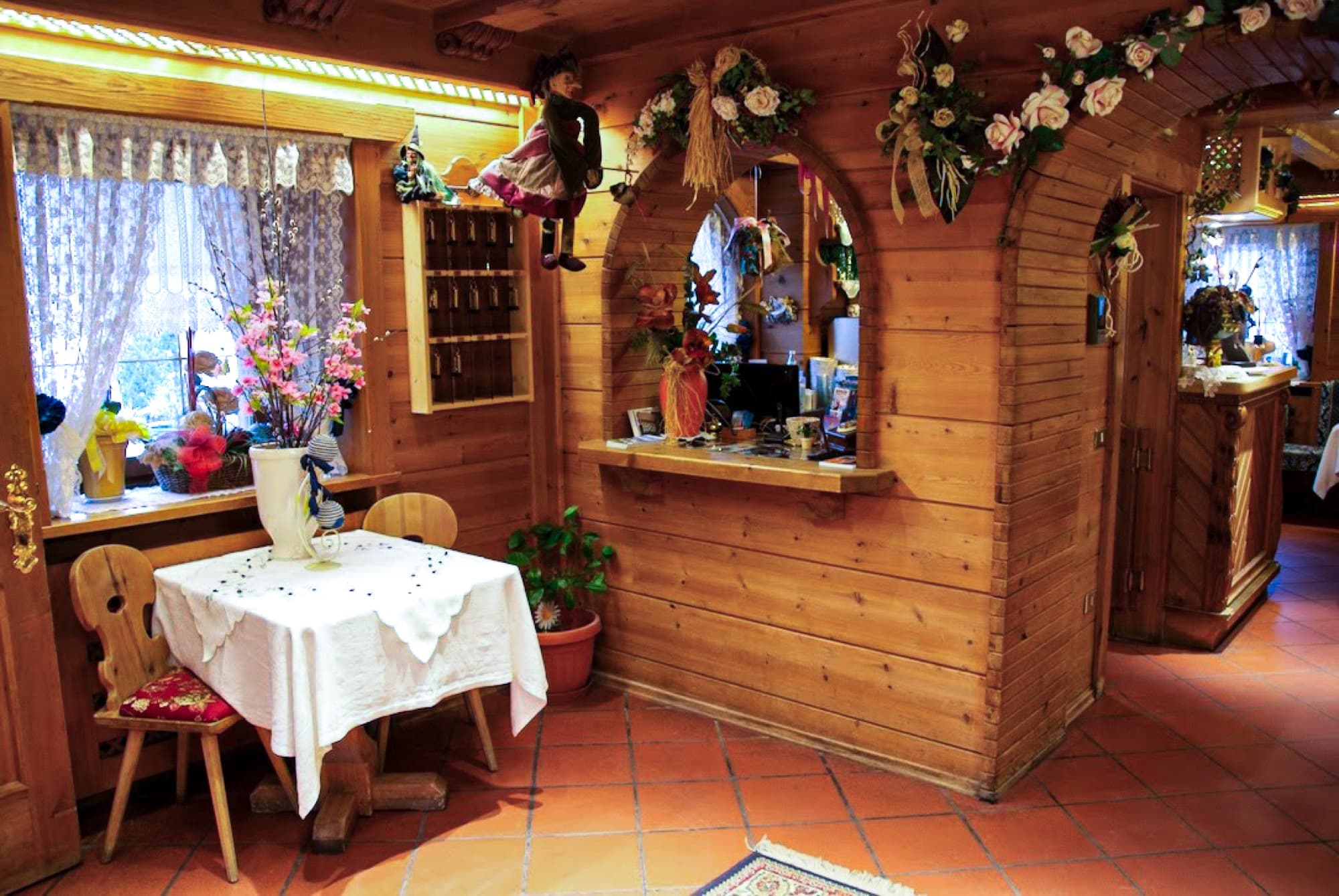 Reception dell'Albergo Genziana