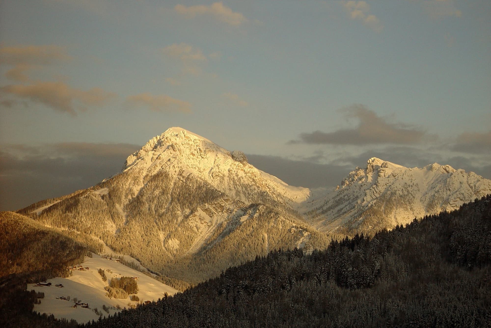 Dolomiten-Panorama von St. Vigil in Enneberg